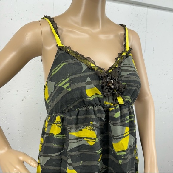 Anthropologie Size Small Hero & Leander Green Silk Dress - Picture 2 of 13